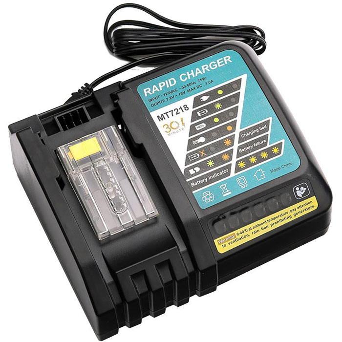 Reemplazo de Cargadores Compatibles para Makita 14.4V-18V Li-ion Recambio de Cargadores Compatibles Makita 14.4V-18V Li-ion