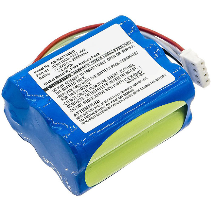 Reemplazo de Batería del equipo para Nonin Nonin Pulsoximeter 7500 Recambio de Batería del equipo Nonin Nonin Pulsoximeter 7500