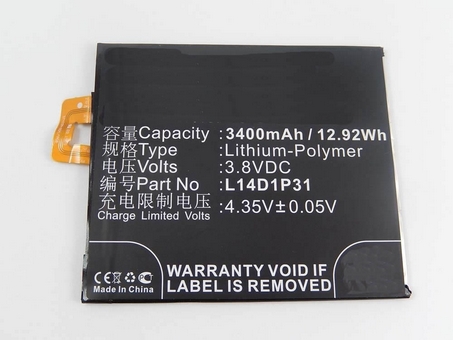 Reemplazo de batería del teléfono móvil para LENOVO L14D1P31 Recambio de batería del teléfono móvil LENOVO L14D1P31