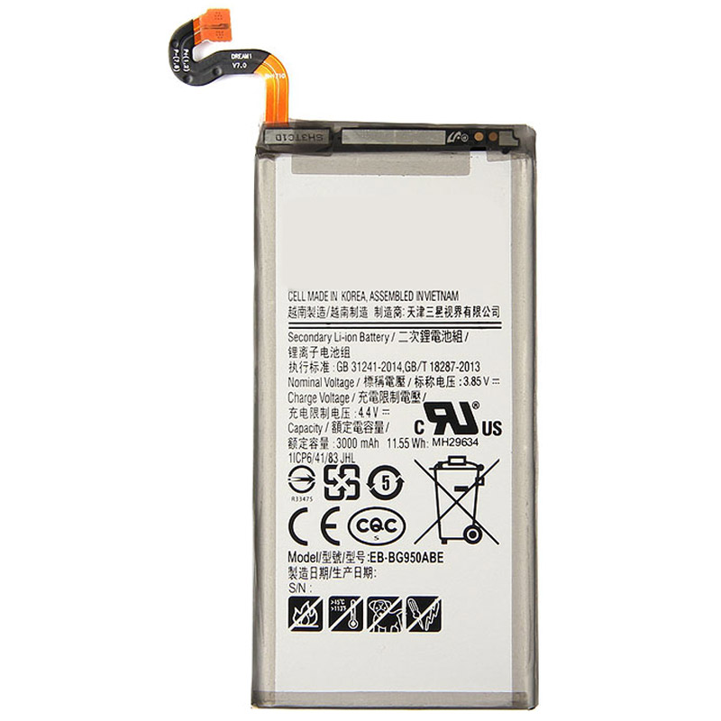Reemplazo de batería del teléfono móvil para SAMSUNG SM-G950 Recambio de batería del teléfono móvil SAMSUNG SM-G950