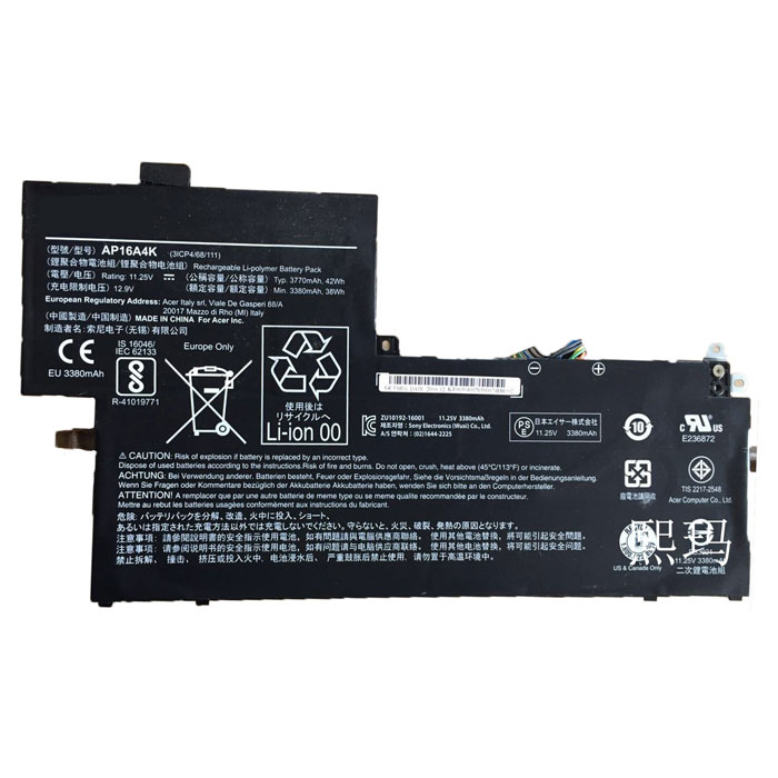 Recambio de Bateria de laptop ACER Aspire One Cloudbook 11 Ao1-132-C3T3 