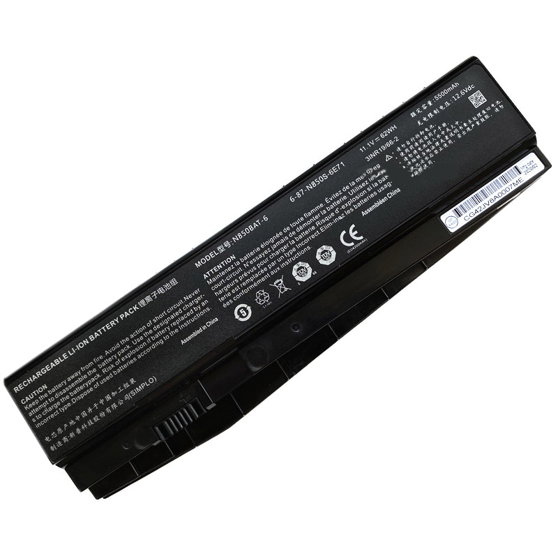 Reemplazo de Bateria de laptop para HASEE T6Ti-X5E Recambio de Bateria de laptop HASEE T6Ti-X5E