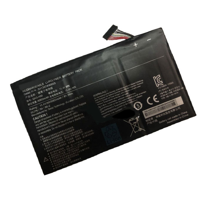 Reemplazo de Bateria de laptop para GIGABYTE 541387490003 Recambio de Bateria de laptop GIGABYTE 541387490003