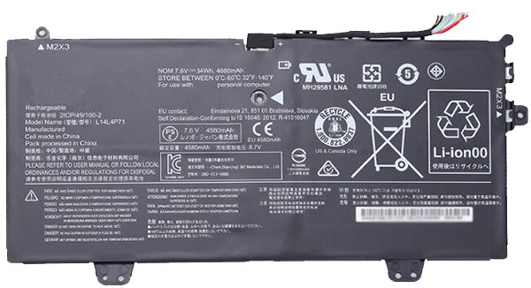 Recambio de Bateria de laptop LENOVO Yoga-3-11-5Y71 