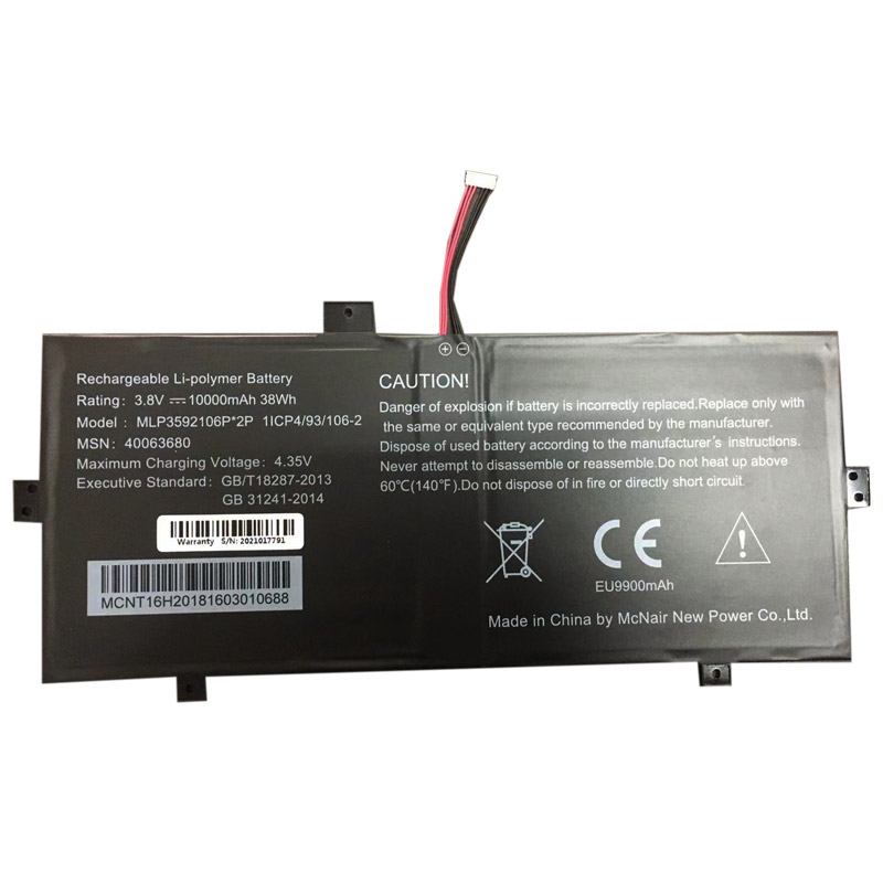 Reemplazo de Bateria de laptop para Medion MLP3592106P-2P Recambio de Bateria de laptop Medion MLP3592106P-2P