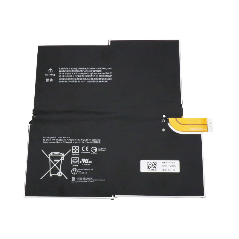 Reemplazo de Bateria de laptop para Microsoft Surface pro3 1631 Recambio de Bateria de laptop Microsoft Surface pro3 1631