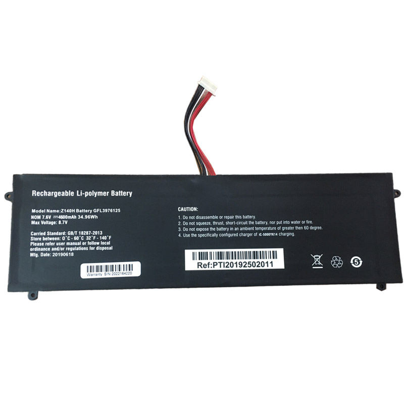 Reemplazo de Bateria de laptop para Jumper Z140H Recambio de Bateria de laptop Jumper Z140H