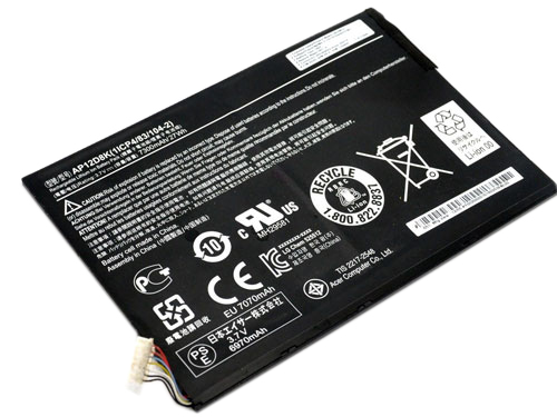 Recambio de batería de la tableta ACER ap12d8k 