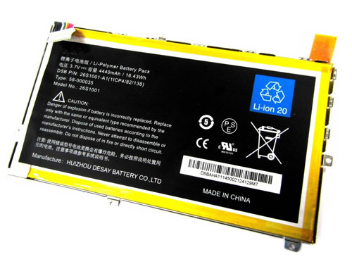Reemplazo de batería de la tableta para Amazon P48WVB4 Recambio de batería de la tableta Amazon P48WVB4